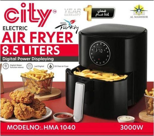 DIGITAL AIR FRYER 8.5L. قلايه هوائيه ضمان سنه