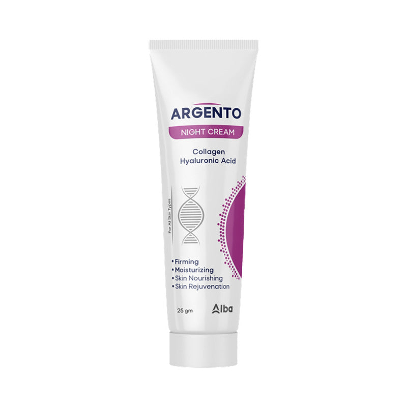 Argento Night Cream - Collagen & Hyaluronic Acid 25gm