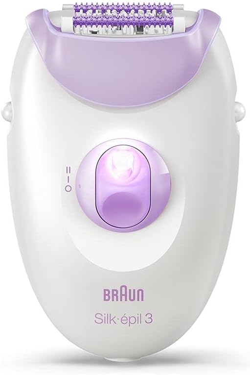 Braun Silk epil 3 Epilator for Women, White and Purple - 3170