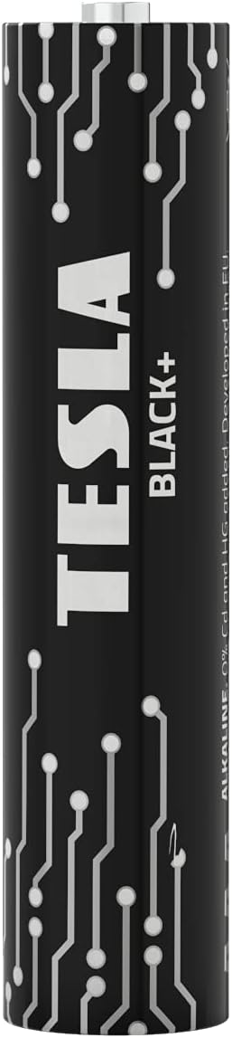 TESLA BATTERIES AA ALKALINE LR6/1.5V BLACK+ SHRINK FOIL / (8 + 2 FREE)