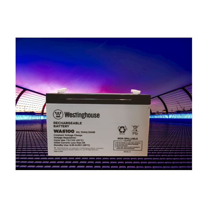 Westinghouse Battery 6V 10 AH , Emergency Lights, Alarms, And Children's Toys