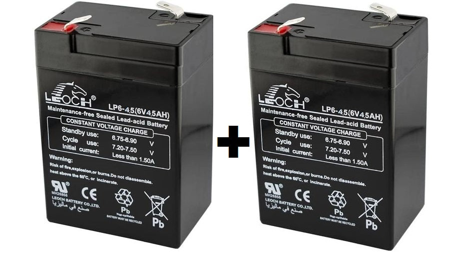 6V 4.5A rechargeable battery made in Malaysia (1+1) (4.5)