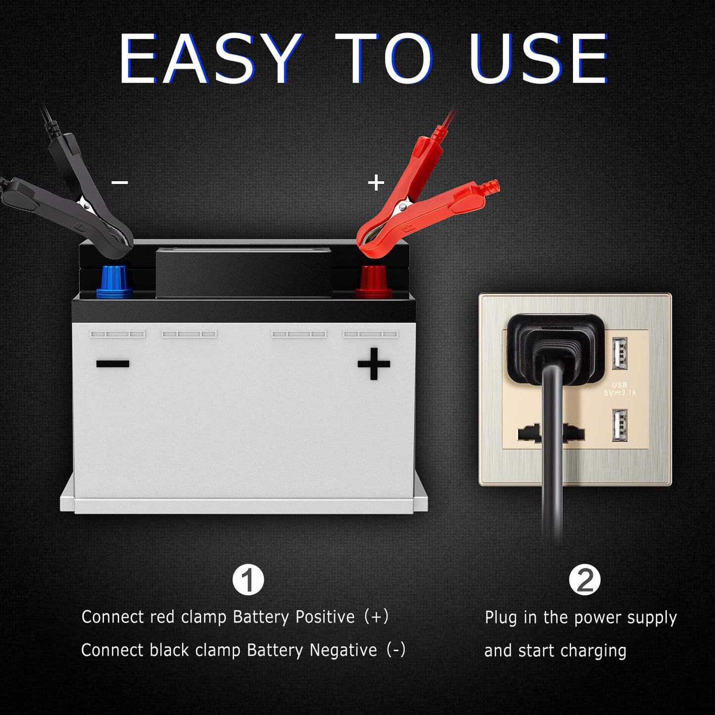 TONGER BATTERY CHARGER 12VOLT - 6 AH شاحن بطارية تونجر