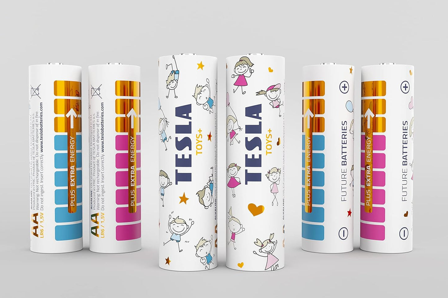 Tesla Batteries AA LR6/1.5V TOYS+ Alkaine Plus Extra Energy Batteries BOY BLISTER FOIL 4pcs