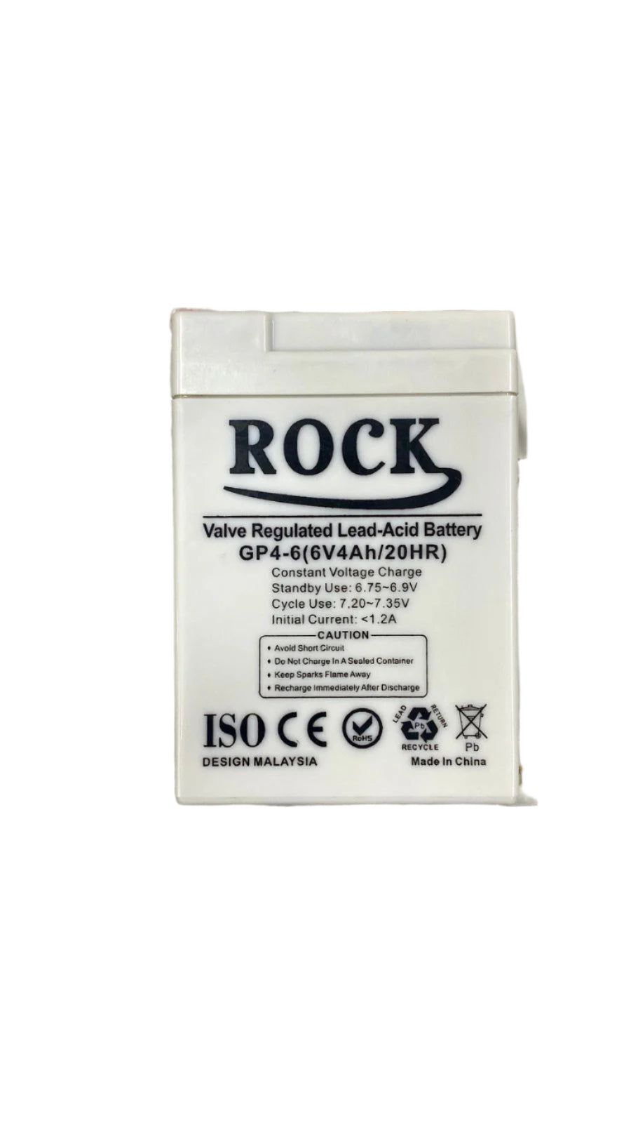 ROCK Battery 6v 4ah Rechargeable Battery For Emergency