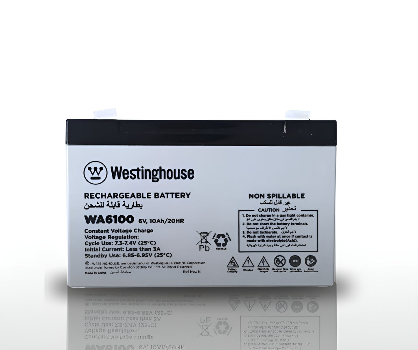 Westinghouse Battery 6V 10 AH , Emergency Lights, Alarms, And Children's Toys