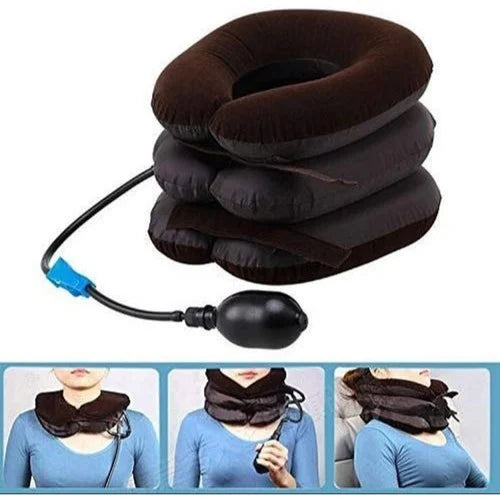 3-level inflatable neck pillow