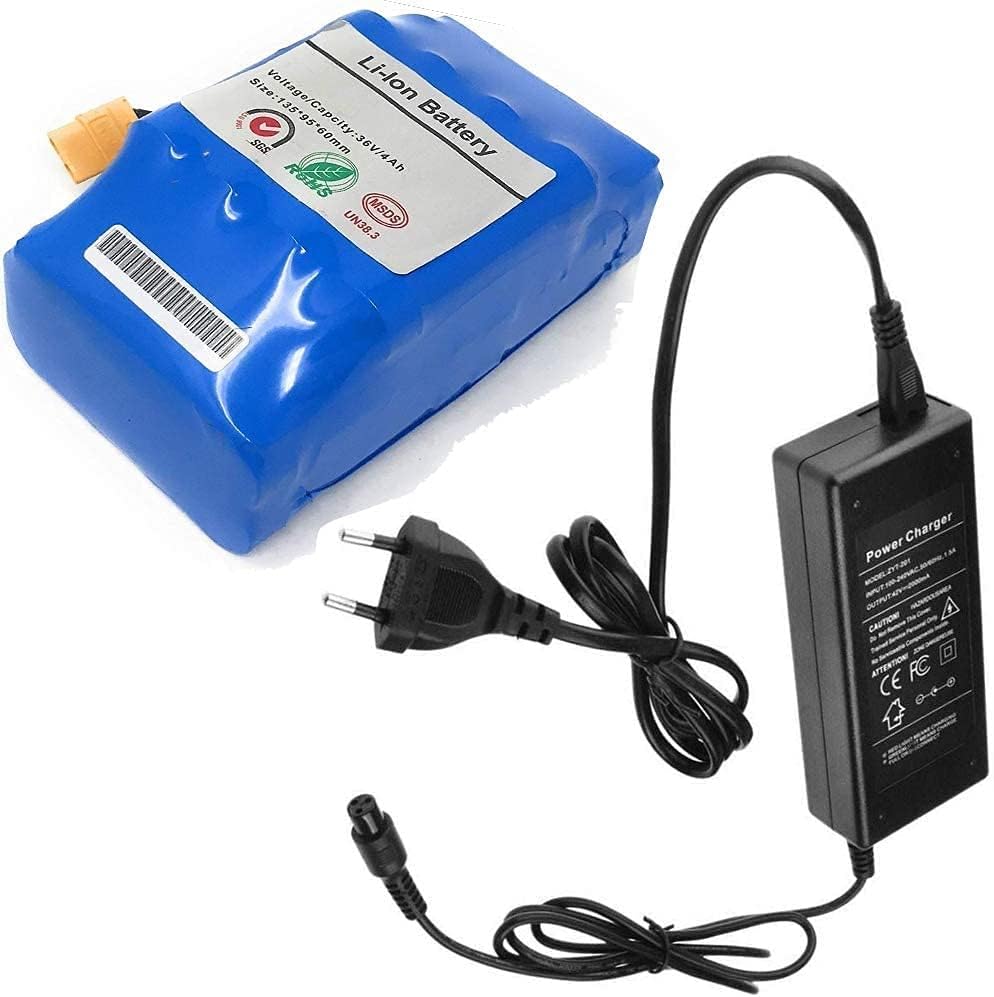 شاحن هافر وبطاريه 36 Battery 36 v 4400ah + Battery Charger Hoverboard 42 V 2000 AH