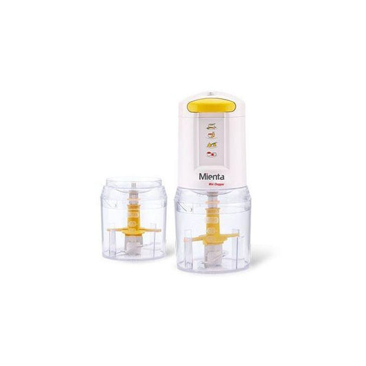 Mienta Mini Chopper with 2 Bowls, 400 Watt