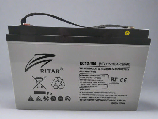 RITAR DC12V-100AH sealed gel rechargeable battery