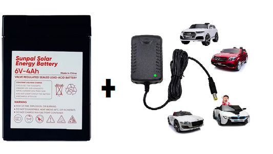 6V 4A rechargeable battery (1+1 charger)