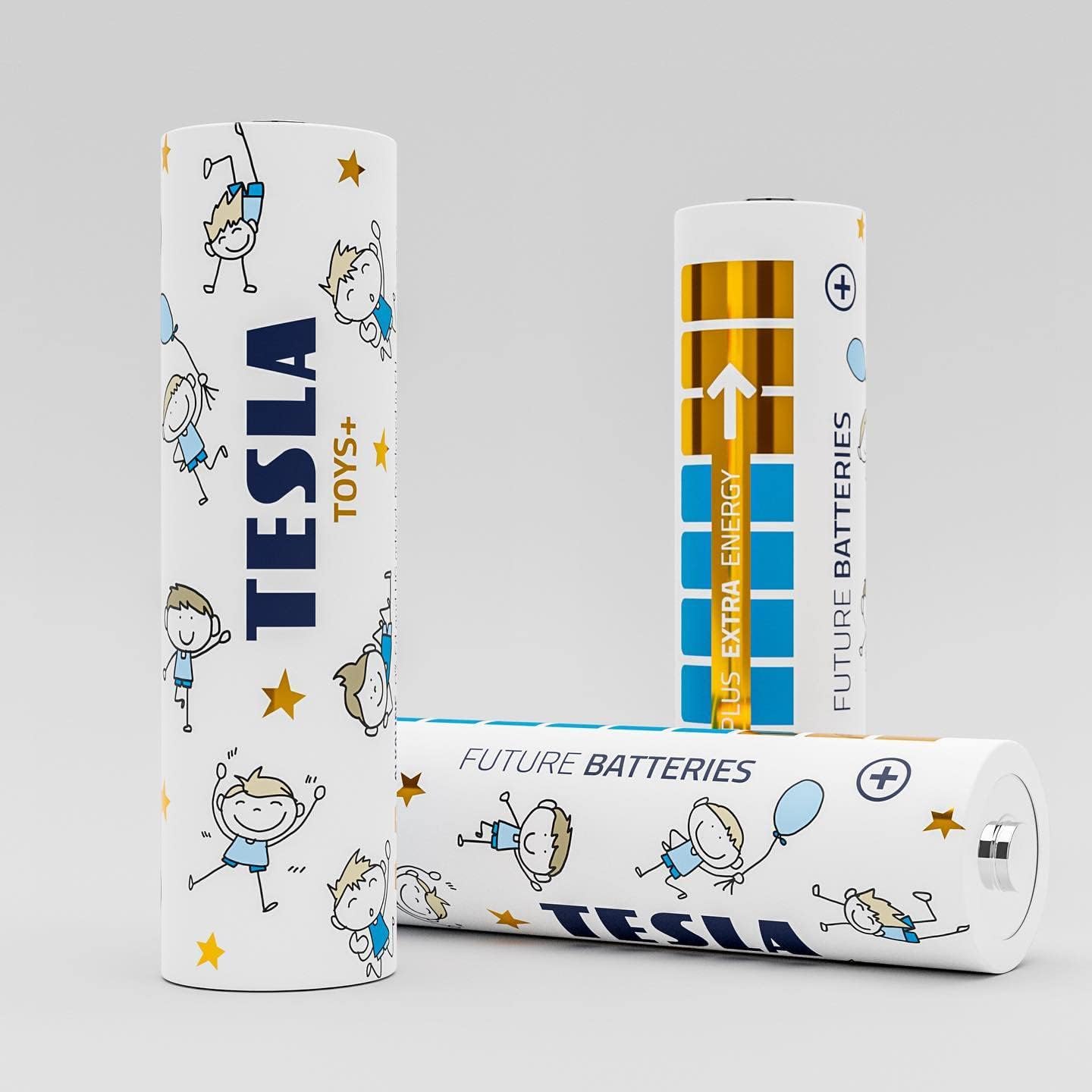 Tesla Batteries AA LR6/1.5V TOYS+ Alkaine Plus Extra Energy Batteries BOY BLISTER FOIL 4pcs