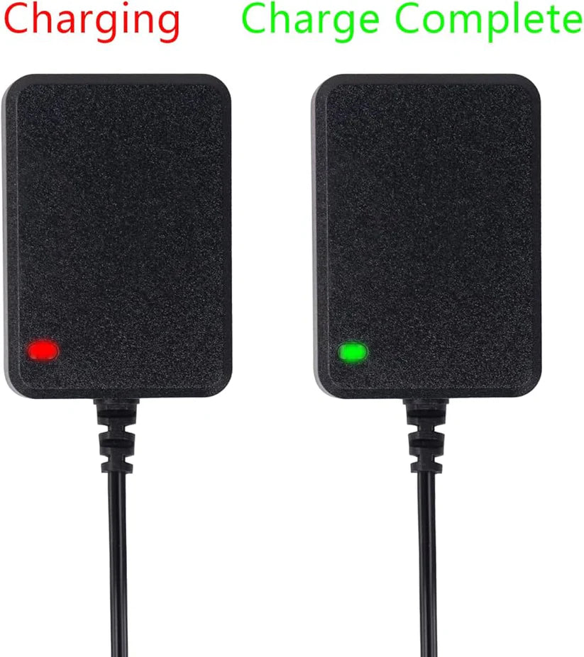 Battery Charger 12v 1500mah Port Red+ Black - Led Red Chargering Green Finished