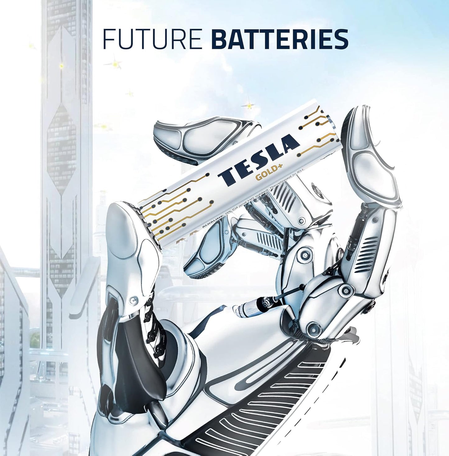 TESLA BATTERIES  AAA LR03 / 1.5V GOLD+  ALKALINE 2PCS