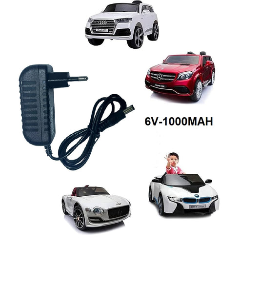 Battery Charger 6v 1000mah Port Red+ Black - Led Red Chargering Green Finished