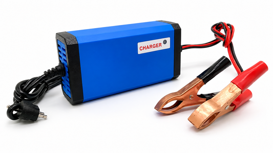 12.6V 2A Lithium Battery Charger with Alligator Clips – Smart Fast Charger