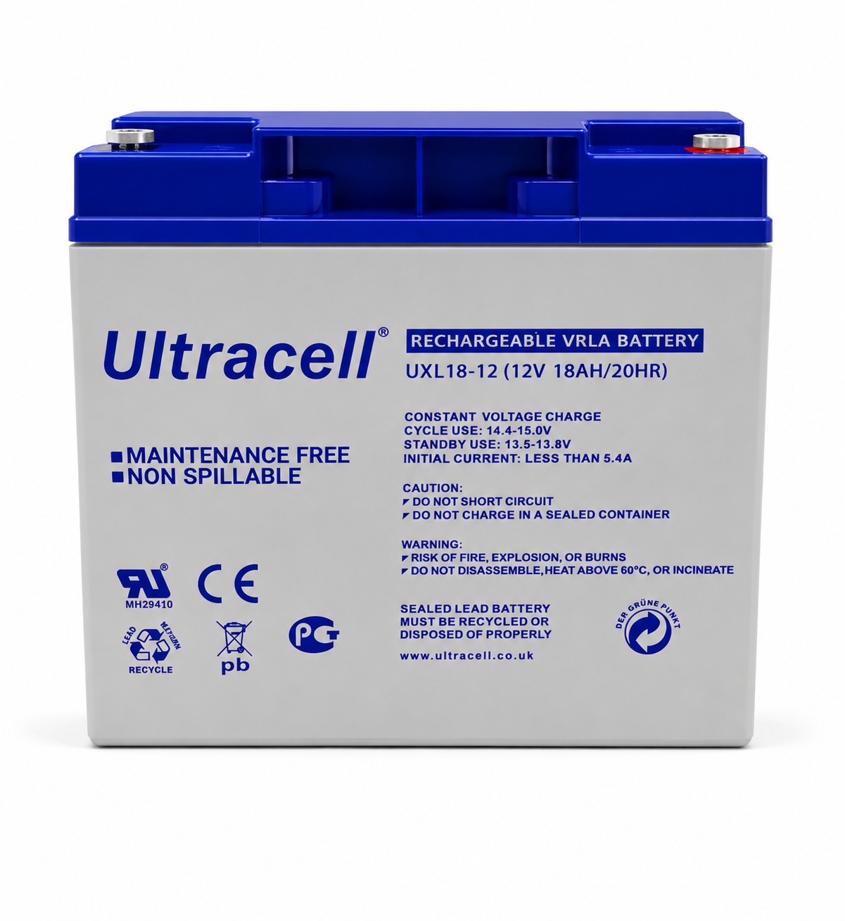 ULTRACELL BATTERY 12VOLT-18AH