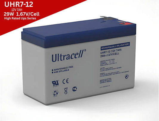 ULTRACELL RECHARGABLE BATTERY 12V- 7AH (UHR)
