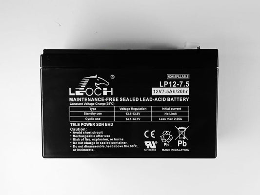 Leoch Battery 12 V7.5 AH  Rechargeable